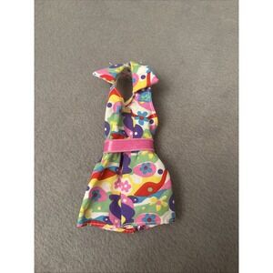 Vintage 1993 Dress N' Fun Barbie‎ Romper Outfit Floral Jumper 10776